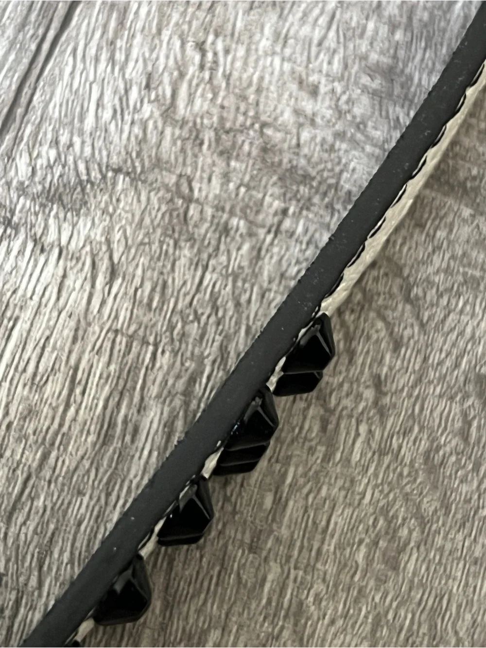 Armourdillo Croc Cone White Black Studded Leather Punk Belt L 33-37 NWT